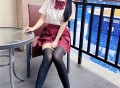 微博人气Coser 不呆猫 - 温泉双马尾JK/(22P)