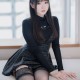 微博妹纸 霜月shimo - 日本饭店黑私服/(30P)
