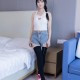 BoBoSocks袜啵啵 No.390 甜甜圈 -板鞋、厚黑丝大腿袜、厚白丝大腿袜/(148P)